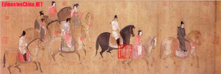 唐.张萱 《唐宫仕女图》
