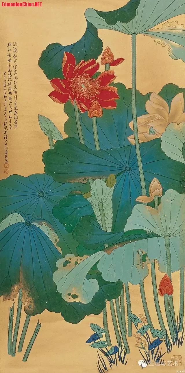 张大千先生画重彩工笔《荷花》2.jpg